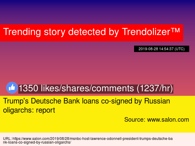 Msnbc Guess Who Co Signed Trump 039 S Loans With Deutsche Bank